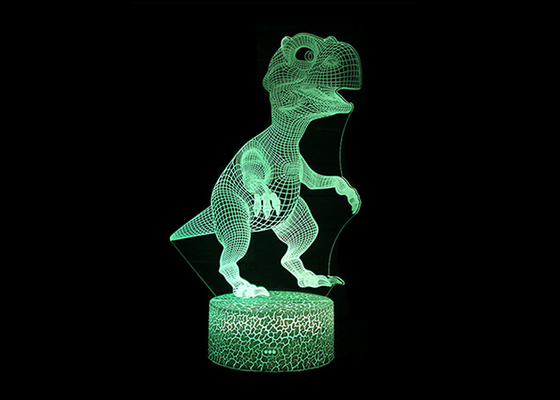 에너지 절약 3D 아크릴 LED 밤 빛 7는 막대기 훈장을 위해 번쩍이기 착색합니다