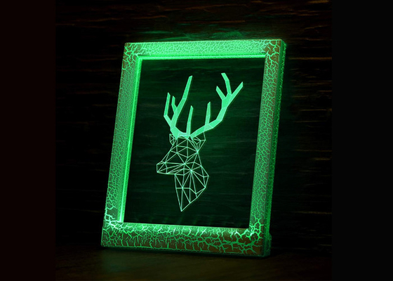 먼 관제사 아크릴 물자 패널과 가진 가정 장식 3D LED 램프 밤 빛