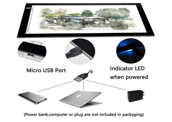 휴대용 A4 LED 가벼운 상자를 추적하는 가벼운 도표 화판 USB 힘 예술