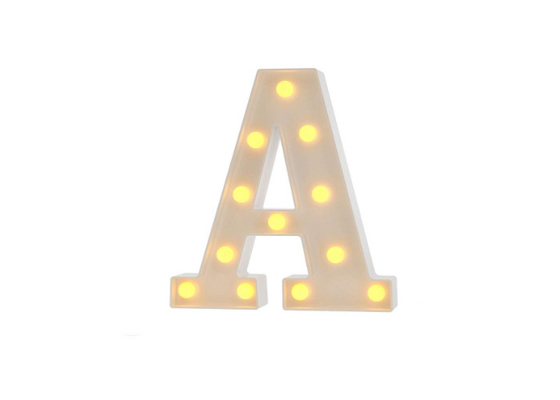 온난한 백색 3D LED 아크릴 편지 알파벳은 표시 훈장 편지 A-Z를 불이 켜집니다