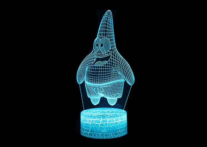 방 훈장 3D 아크릴 LED 밤 빛 다색 아크릴 밤 램프