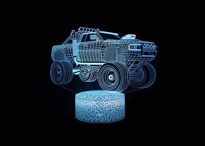 3D 리모트를 가진 아크릴 LED 밤 빛 7 색깔 크리스마스 생일 선물을 농담을 합니다